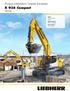 Product Information: Crawler Excavator. R 936 Compact. Engine 190 kw / 258 HP Stage IV Operating Weight 33,500 34,650 kg Bucket Capacity
