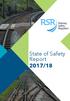 State of Safety Report 2017/18. RSR State of Safety Report 2017/18