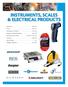 INSTRUMENTS, SCALES & ELECTRICAL PRODUCTS