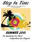 Step In Time. SUMMER 2013 The Quarterly Cue Sheet Compendium for Cloggers