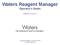 Waters Reagent Manager Operator s Guide