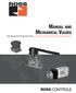 Manual and Mechanical Valves