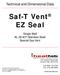 Saf-T Vent EZ Seal. Technical and Dimensional Data. Single Wall AL 29-4C Stainless Steel Special Gas Vent