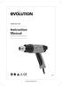 HDG200 HEAT GUN. Instruction Manual. Read instructions before operating this tool. C