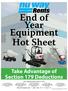 End of Equipment Hot Sheet