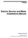 Electric Service and Meter Installations Manual SCANA Corporation 2018