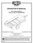OPERATOR'S MANUAL. MILLCREEK MODELS: 100P and 125P PTO SPREADERS
