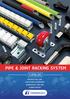 PIPE & JOINT RACKING SYSTEM CATALOG PRODUCTION LINE CONVEYING EQUIPMENT WAREHOUSE SHELVES WORKSTATION