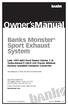 Banks Monster Sport Exhaust System
