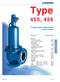 Type 455, 456. Type 455, 456. Flanged Safety Relief Valves spring loaded