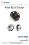 Atlas BLDC Motor. Technical Manual Product Code: OVU00247 Rev 1