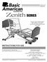 SERIES INSTRUCTIONS FOR USE ZENITH SERIES MODEL ZENITH 9000 SERIES WITH PEDAL LOCK AND ADVANCED POSITIONING (APS) FEATURES