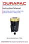 Instruction Manual. Single Acting, Aluminium, Locking Collar Hydraulic Cylinders ARSLC Series. Maximum Operating Pressure 700 bar