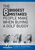 biggest mistakes when buying a golf buggy