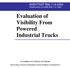 Evaluation of Visibility From Powered Industrial Trucks