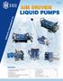 LIQUID PUMPS HII AIR DRIVEN CONTENTS LP500D. How the Pump Works, Advantages of the HII Pumps, How to Select Air Driven Pumps...2