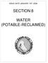 ISSUE DATE JANUARY 1ST, 2008 SECTION 8 WATER (POTABLE-RECLAIMED)