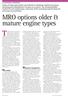 MRO options older & mature engine types