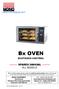 Bx OVEN ECOTOUCH CONTROL