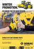 WINTER PROMOTION. GET READY FOR THE NEXT SEASON. BOMAG KITS AND GENUINE PARTS PROMOTION PRICES FROM 01/11/2018 TO 31/03/2019