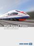 High-Speed Trains REALIZING SYSTEM SYNERGIES