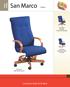 San Marco. Luxurious Style At Its Best. Seating. Wood. Original. San Marco. Mid Back Conference Manager. San Marco. Reception/Office Armchair