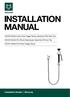 INSTALLATION MANUAL. Installation Details Warranty Wolfen Hand Held Trigger Spray Assembly With Stop Tap
