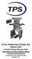 TOTAL PIPING SOLUTIONS, INC. TRIPLE-TAP