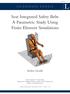 Seat Integrated Safety Belts A Parametric Study Using Finite Element Simulations