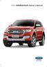 FORD ENDEAVOUR Owner's Manual
