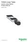 TAS4 Linear Table. Lexium Linear Motion Product Manual V2.00,