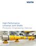High-Performance Universal Joint Shafts Products Engineering Service