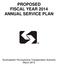 PROPOSED FISCAL YEAR 2014 ANNUAL SERVICE PLAN