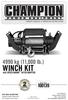 WINCH KIT kg (11,000 lb.) with speed MoUNT HITCH adapter OWNER S MANUAL & OPERATING INSTRUCTIONS