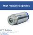 High Frequency Spindles