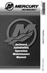 Outboard Installation Operation Maintenance Manual