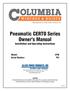 Pneumatic CERTO Series Owner s Manual Installation and Operating Instructions