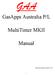 GAA. GasApps Australia P/L. MultiTimer MKII. Manual. Prepared By GasApps Australia P/L 2/11/05