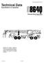 TechnicalData. Specifications& Capacities. Telescopic Boom Truck Crane