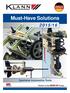 Must-Have Solutions 2015/16. Specialist Automotive Tools. Partner in the