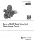 INSTRUCTION MANUAL. AC8584_Rev E. Series HSCS Base Mounted Centrifugal Pump