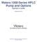 Waters 1500-Series HPLC Pump and Options Operator s Guide