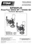 SPEEFLO. PowrTex 6900 SF / SV Texture Sprayers. Owner s Manual For professional use only