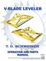 T. G. Schmeiser Co., Inc. V-Blade Leveler