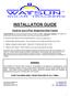 INSTALLATION GUIDE. Guide for your 2-Pole, Single-Axis Solar Tracker