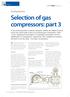 Selection of gas compressors: part 3
