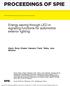 PROCEEDINGS OF SPIE. Energy saving through LED in signaling functions for automotive exterior lighting