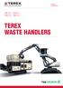 PRODUCT SPECIFICATION TWH215 TWH220 TWH224 TWH226 TEREX WASTE HANDLERS