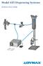 Model 485 Dispensing Systems. Systems User Guide