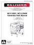 WCS12000 / WCS12000R Generator Parts Manual